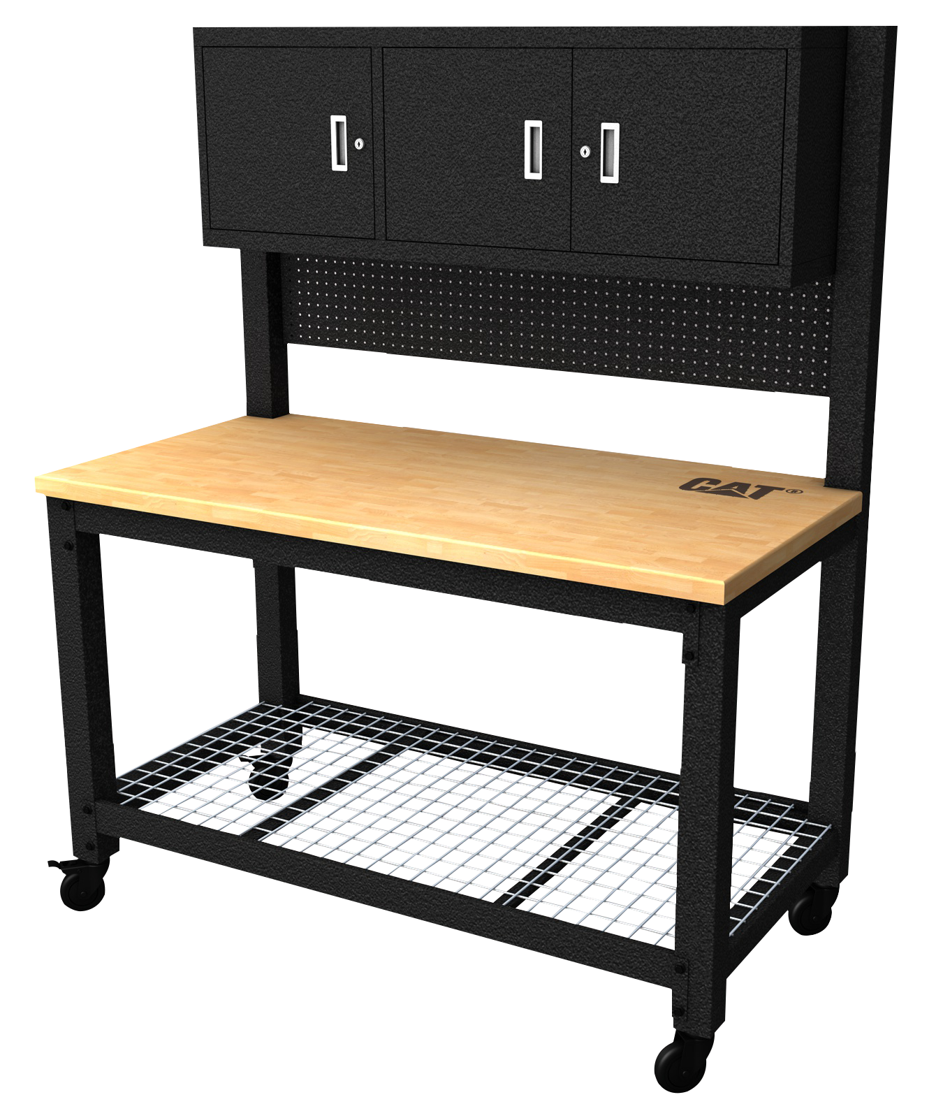 wooden garage bench